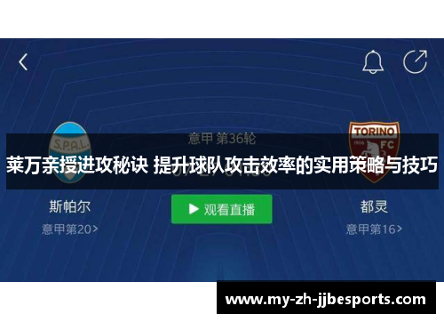 莱万亲授进攻秘诀 提升球队攻击效率的实用策略与技巧 莱万亲授进攻秘诀 提升球队攻击效率的实用策略与技巧