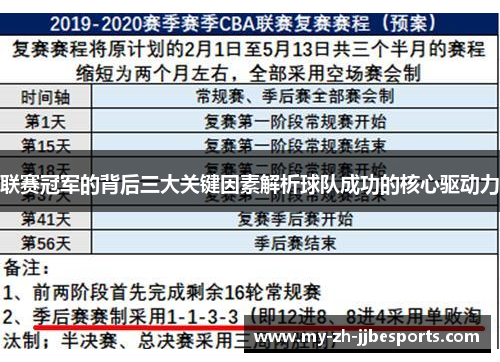 联赛冠军的背后三大关键因素解析球队成功的核心驱动力