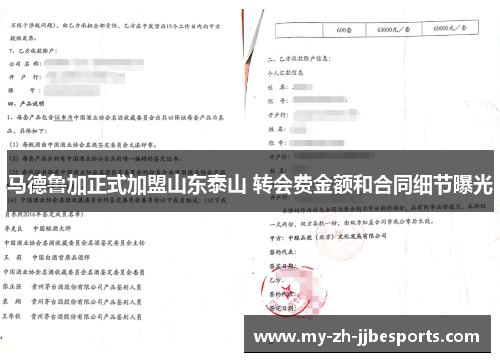 马德鲁加正式加盟山东泰山 转会费金额和合同细节曝光